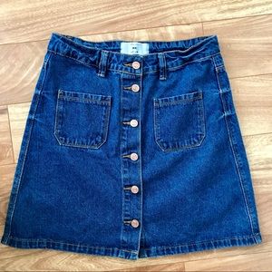 Jean Denim Button up skirt